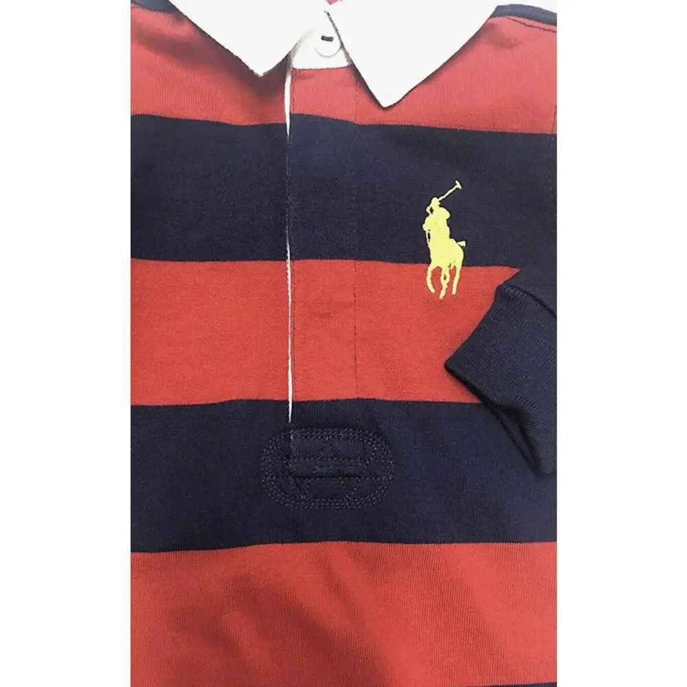 Ralph Lauren Baby Boy BIG PONY Coveralls Size 6 Months Mos. 3-6 Months NWT